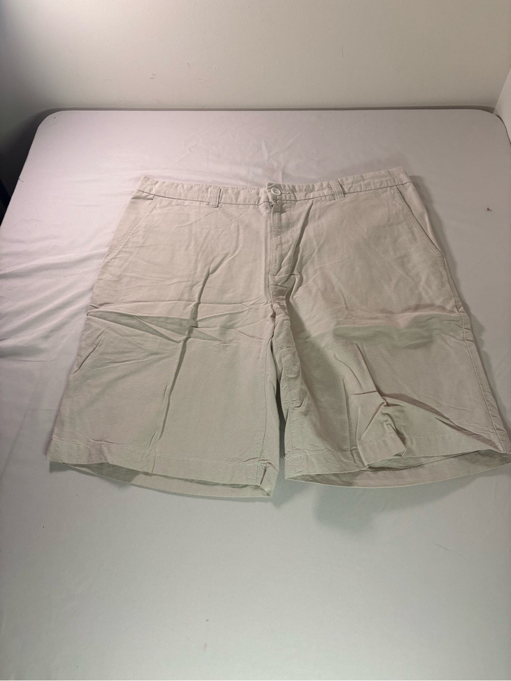 Men's Casual Cream Chino Shorts( ub3)